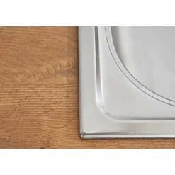 Edelstahl-Spüle inkl Ab- und Überlaufgarnitur 86 cm^Respekta Outlet