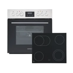 Respekta Einbau-Herdset Jean 67 Liter9 Leistungsstufen LED Timer