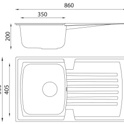 Einbauspüle Boston Mineralite*Respekta Best