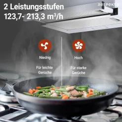 Respekta Flachschirmhaube Tessa CH4138IXC 60 cm