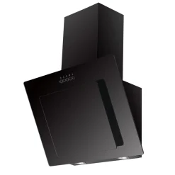 Respekta Haube Schwarz, 60 cm, EEK B3 Leistungsstufen LED-Beleuchtung