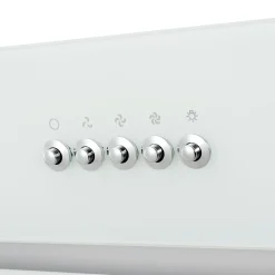 Respekta Kopffreie Schräghaube Leila Glas weiß 60 cm