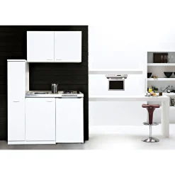 Levin Miniküche Pantry100SV 100 cm Weiß*Respekta Outlet