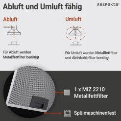 Schraeghaube CH22020 IXA 60cmEdelstahl EEK B^Respekta Discount