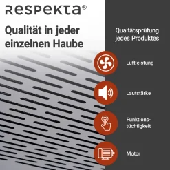 Respekta Suna Unterbauhaube DH540IXL 50 cm Edelstahl