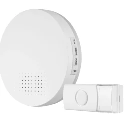 Funk-Gong mit Taster runde Bauform 36 Melodien 100m weiß^REV Ritter