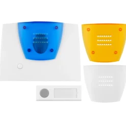 Funk-Gong mit Taster Blitzlicht & 3 verschiedene Klänge 150 m weiß*REV Ritter Outlet