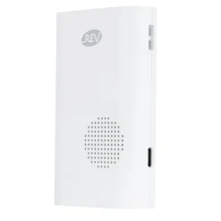 Funk-Gong mit Taster und Standf.Orchestra Batterie 58 Mel. 150m weiß^REV Ritter