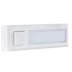 Klingeltaster AP/UP Kunststoff 1-fach mit Namensschild weiß^REV Ritter