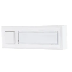 Klingeltaster AP/UP Kunststoff 1-fach mit Namensschild weiß^REV Ritter