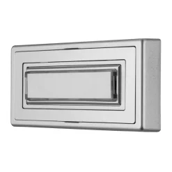 REV Ritter Klingeltaster Aufputz Kunststoff 1-fach mit Namensschild beleuchtbar silber