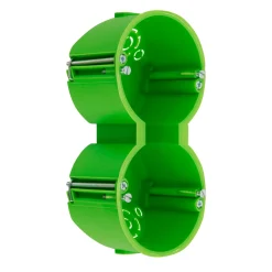 REV Ritter Hohlwanddose 2-fach grün 50 mm