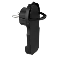 Schutzkontakt-Flachstecker Smart Kunststoff wiederanschließbar schwarz^REV Ritter Discount