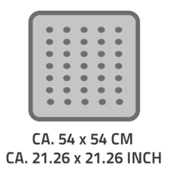 Duscheinlage 54 x 54 cm Lido schwarz*Ridder New