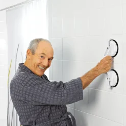 Ridder Reisesauggriff mit 2 Saugern 32 cm weiß