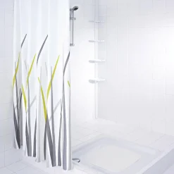 Teleskop-Duscheckregal mit 4 Ablagen 130-260 cm weiß*Ridder Clearance
