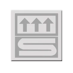 Ridder Teppich Chic 55 x 50 cm grau Polyester-Microfaser