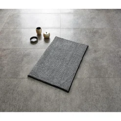 Ridder Teppich Fresh 60 x 90 cm schwarz Polyester