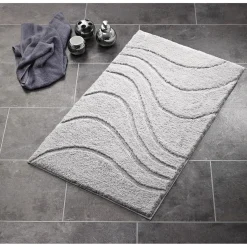 Ridder Teppich La Ola 60 x 90 cm schwarz Polyester