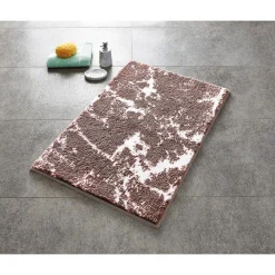 Teppich Marmor 55 x 50 cm beige-weiß Polyester-Microfaser*Ridder Outlet