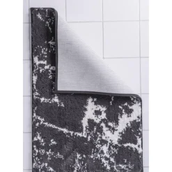 Teppich Marmor 55 x 50 cm beige-weiß Polyester-Microfaser*Ridder Outlet