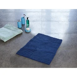 Teppich Soft 55 x 85 cm dunkelblau Polyester-Microfaser^Ridder Hot