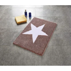 Teppich Star 60 x 90 cm weiß-beige Polyester-Microfaser*Ridder Sale
