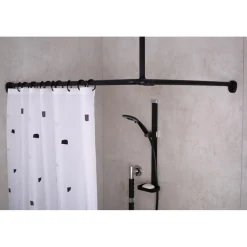 Ridder Universal-Duschstange Wien Durchmesser 25 mm schwarz