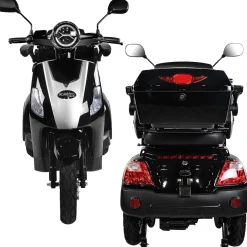 Rolektro E-Dreiradroller „25 V.3“ 1000 W, schwarz