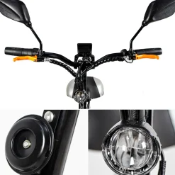 Rolektro E-Scooter „E-Joy 20“, faltbar, Schwarz