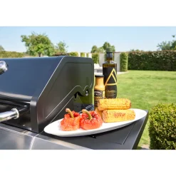 Rothmann Gasgrillwagen Daytona 5 Plusschwarz mit Edelstahlapplikationen