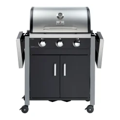 Gasgrillwagen Ottawa 3 Brenner je 3,2 kW gusseisernes Grillrost*Rothmann Best