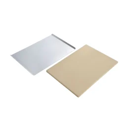 Pizzastein rechteckig inkl Alu-Servierbrett 44 x 1,2 x 30 cm*Rothmann Online