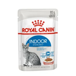 Royal Canin Feline Health Nutrition Indoor Sterilised in Sauce 85 g