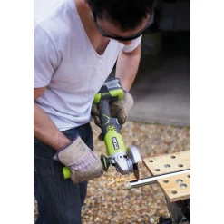 Ryobi Akku-Winkelschleifer R18AG-0 ohne Akku und Ladegerät