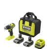 Ryobi 18V Akku-Bohrschrauber-Set RDD18C-220S 54 Nm inkl 2 x 2,0 Ah Akkus u Ladegerät