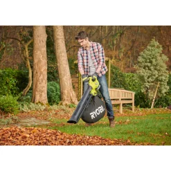 Akku-Laubsauger/-bläser RY18BVXA-150 7,7 m3/min inkl 5,0 Ah Akku u Ladegerät^Ryobi Sale