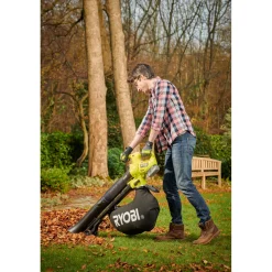 Akku-Laubsauger/-bläser RY18BVXA-150 7,7 m3/min inkl 5,0 Ah Akku u Ladegerät^Ryobi Sale