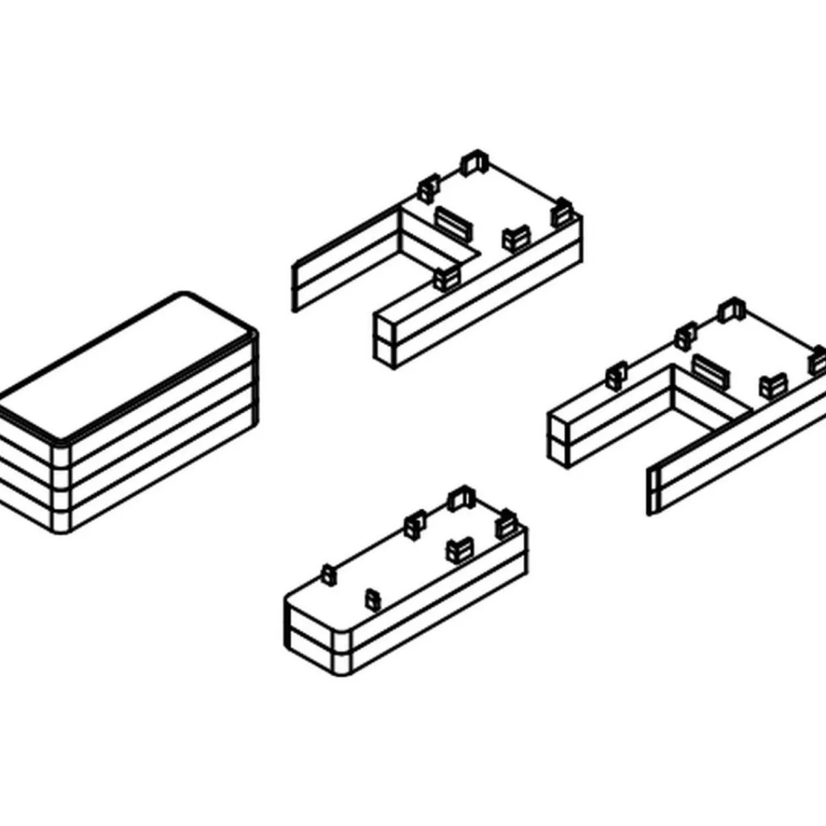 Abstandhalter 2 x 6 mm für Rohrdurchfluss^Scanbad Clearance