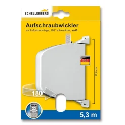 Aufschraubwickler Maxi schwenkbar weiß*Schellenberg New