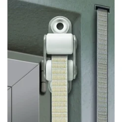 Schellenberg Doppelleitrolle Mini für 14 mm Gurtband weiß