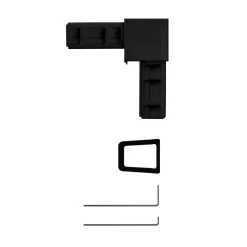 Eckverbinder-Set Plus anthrazit^Schellenberg Clearance