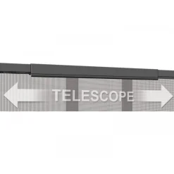 Schellenberg Fliegengitter Teleskopvorhang 95 x 220 cm Breite verstellbar anthrazit