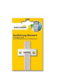 Schellenberg Gurtführung eckig für 14-23 mm Gurtband weiß