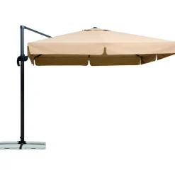 Ampelschirm Rhodos ca 300 x 300 cm Natur^Schneider Schirme