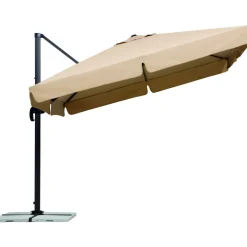 Ampelschirm Rhodos ca 300 x 300 cm Natur^Schneider Schirme