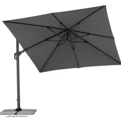 Schneider Schirme Ampelschirm Rhodos Twist 300 x 300 cm Anthrazit