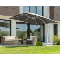 Ampelschirm Rhodos Twist Bianco 300 x 300 anthrazit^Schneider Schirme Sale