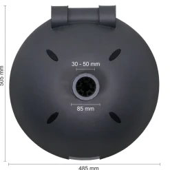 Beton-Schirmständer 40 kg halbrund anthrazit*Schneider Schirme Outlet