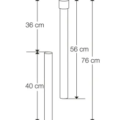 Schneider Schirme Bodenhülse 50 mm extra lang